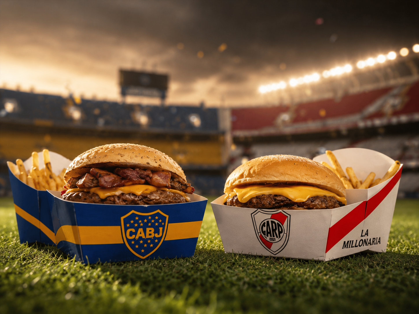 La Bostera y La Millonaria de Once a la Plancha en un estadio